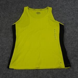 Ralph Lauren Active Tank Top Womens Petite Large Athleisure Running Yellow A
